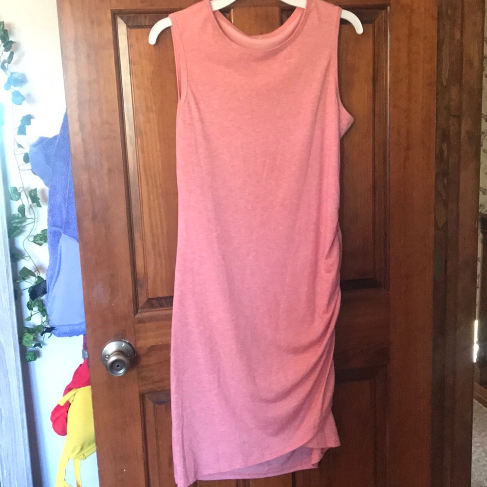 Pink tank top dress